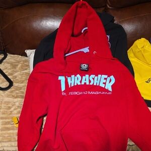 Thrasher Red Apparel with Black Label